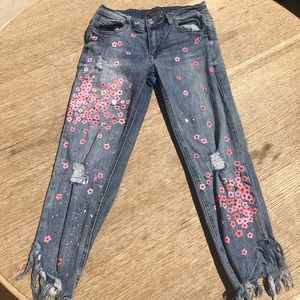Custom Painted Cherry Blossom Jeans 🌸